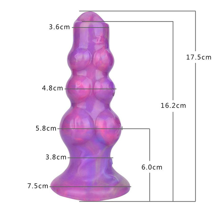 Knollenförmiger Silikon-Eierablagedildo