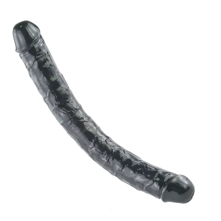 Schwarzer 18-Zoll-Dildo mit Doppelkopf