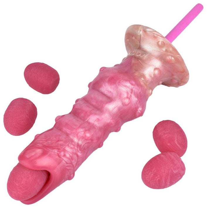 Caterpillar Fantasy Legebohrer-Dildo aus Silikon