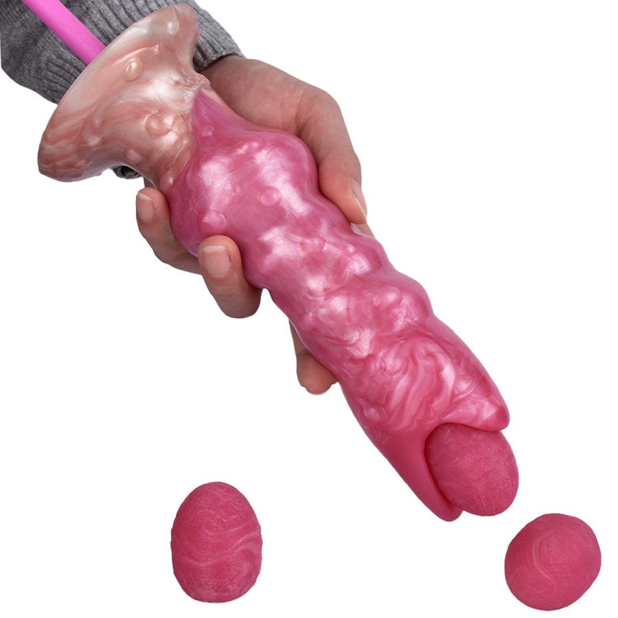 Caterpillar Fantasy Legebohrer-Dildo aus Silikon