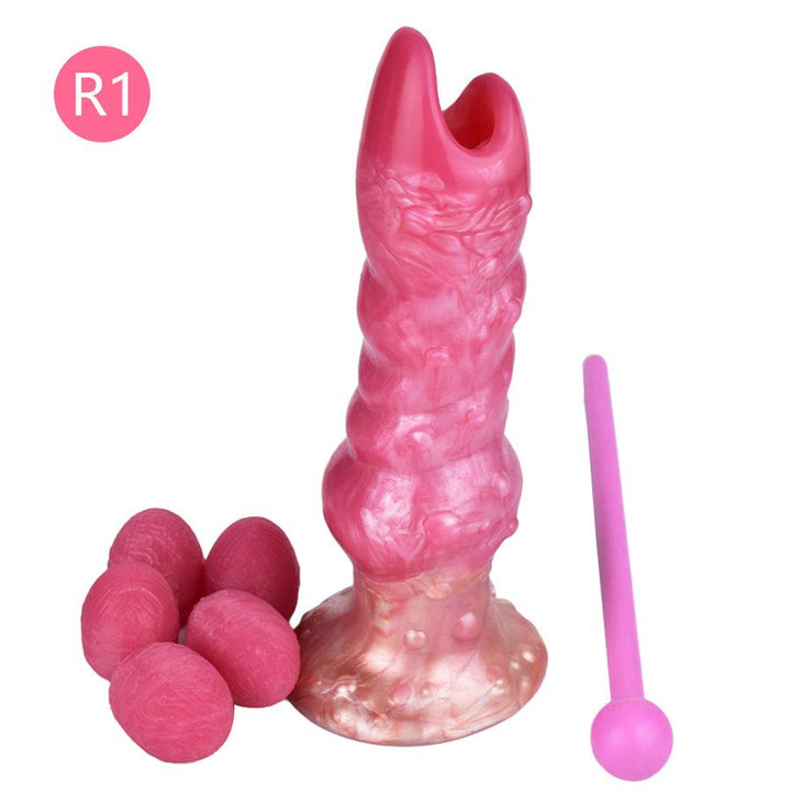 Caterpillar Fantasy Legebohrer-Dildo aus Silikon