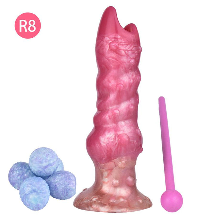 Caterpillar Fantasy Legebohrer-Dildo aus Silikon