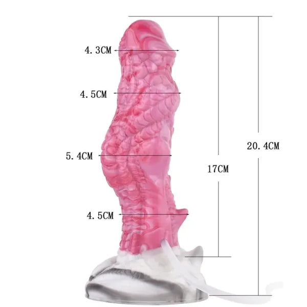 8 Zoll Ejakulations-Umschnalldildo