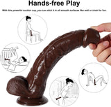 Laden Sie das Bild in den Galerie-Viewer, 11 Inch Brown Giant Thick G-Spot Lifelike Suction Cup Dildo