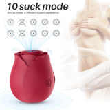 Charger l&#39;image dans la galerie, Rose Clit Sucking Vibrator Nipple G-Spot Toys Rechargeable Clitoral Stimulator