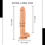 Charger l&#39;image dans la galerie, 13 Inch Huge &amp; Long Realistic Dildo With Strong Suction Cup