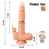 画像をギャラリー ビューアにロード Remote Control 9.5 Inch Realistic Vibrating Rabbit Dildo