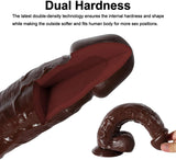 Laden Sie das Bild in den Galerie-Viewer, 11 Inch Brown Giant Thick G-Spot Lifelike Suction Cup Dildo