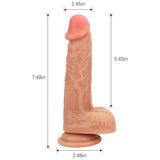 画像をギャラリー ビューアにロード 7.5 Inch Realistic G-Spot Dildo For Vaginal Anal Stimulation