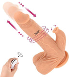 Laden Sie das Bild in den Galerie-Viewer, 9.8 Inch Liquid Silicone Realistic Vibrating Thrusting Dildo