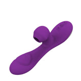 Load image into Gallery viewer, Flap And Suction G-Spot Rabbit Vibrator Purple