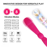 Laden Sie das Bild in den Galerie-Viewer, Lesbischer doppelseitiger Dildo-Vibrator 16,54 Zoll wiederaufladbar