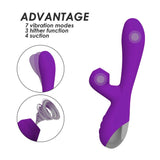 Laden Sie das Bild in den Galerie-Viewer, Flicking Rabbit G-Spot Dildo Vibrator With Suction