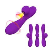 Laden Sie das Bild in den Galerie-Viewer, Flicking Rabbit G-Spot Dildo Vibrator With Suction