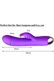 画像をギャラリー ビューアにロード G Point Dildo Female Rabbit Vibrator Double Vibration Stimulator Silicone Clitoris Vagina Massager