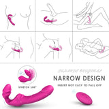 Charger l&#39;image dans la galerie, Remote Control Vibrating Strapless Strap On Silicone Dildo Vibrator