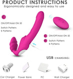 Charger l&#39;image dans la galerie, Remote Control Vibrating Strapless Strap On Silicone Dildo Vibrator