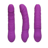 画像をギャラリー ビューアにロード Realistic Vibrator Squeezable Waterproof Purple