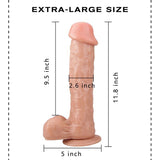 画像をギャラリー ビューアにロード 12 Inch Super Big Realistic Dildo With Strong Suction Cup