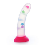 Laden Sie das Bild in den Galerie-Viewer, Transparenz Leuchtender Herz-Saugdildo