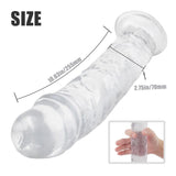 Load image into Gallery viewer, 4 Kinds Size Super Suction Transparent Realistic Dildo Xl-10.03Inch